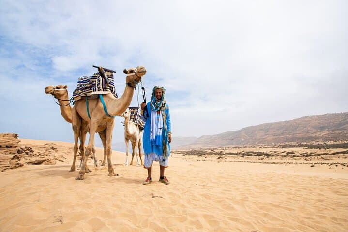 Sunset Camel Ride & Dinner at Habitant House — Agadir Eucalyptus Ranch Experience