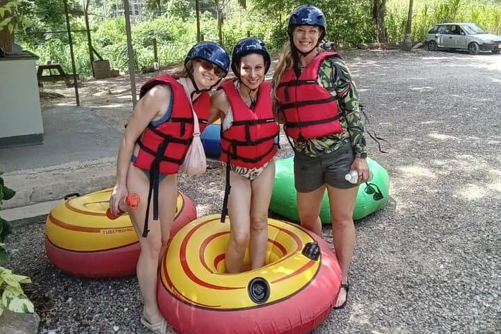 Montego Bay River Rapids Tubing and Beach Tour with Private Pickup