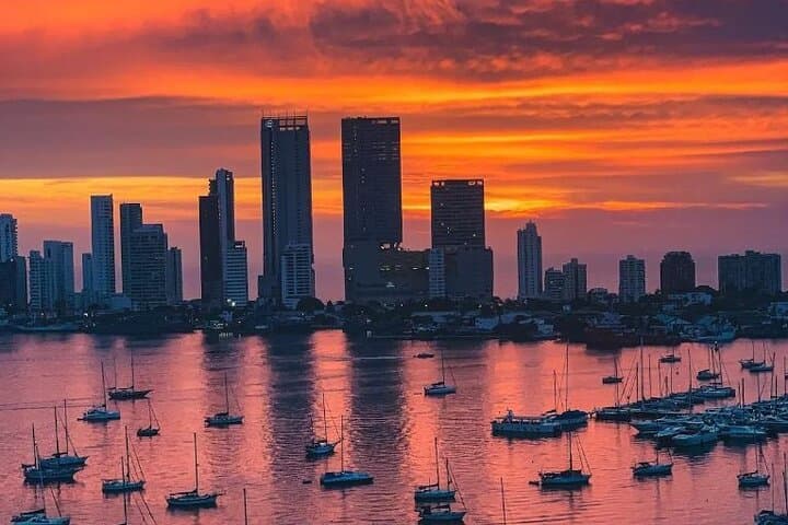 Sunset Boat Tour in Cartagena Bay: Skyline, Castillo & Coastal Views photo 2