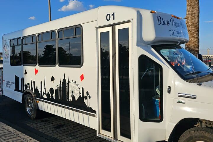 Las Vegas Airport Party Bus Pickup — Private Strip Arrival Experience