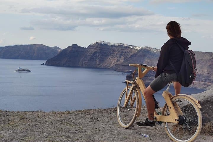 Explore History and Seaside Beauty on a Wooden E-Bike Tour in Santorini photo 4