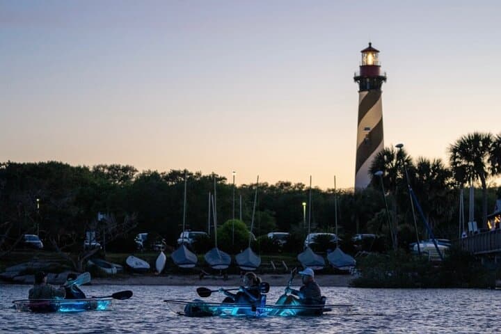 Experience the Magic of St Augustine Lighthouse on a Sunset Glow Kayak Tour