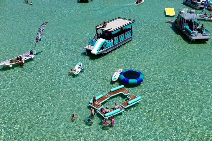 Destin Crab Island Private Pontoon Charter — Luxury Pontoon Rental with Restroom photo 2