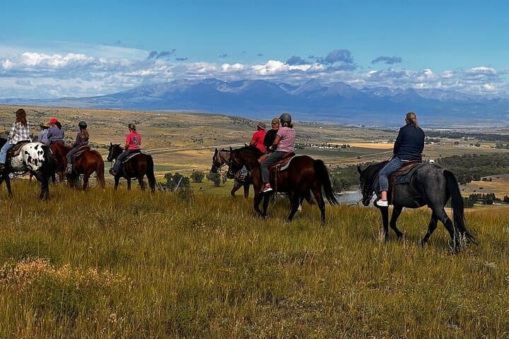 Horseback Ride in Montana's Ranch Country: Greycliff Trails with Absaroka & Crazy Mountain Views photo 1