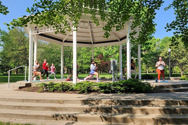 Pedal-to-Om: Yoga and Coffee Trolley Tour in Columbus photo 4