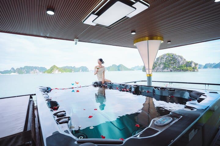 Halong Bay 5-Star Day Cruise from Hanoi — Pool, Kayak, Titov Beach & Buffet photo 3