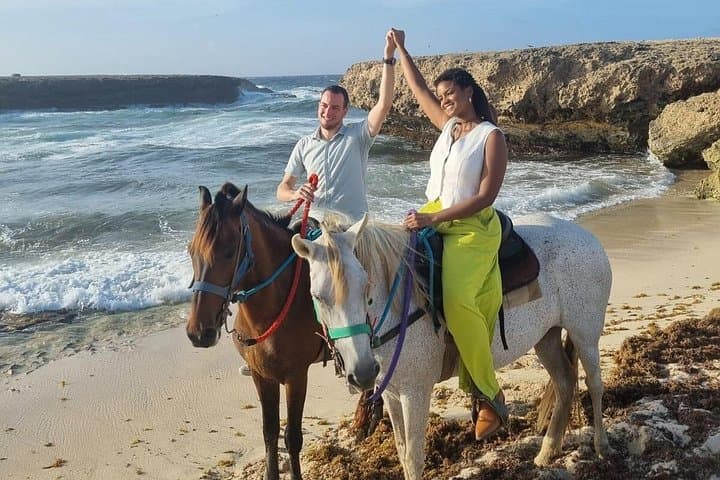 Aruba Northern Coast Horseback Riding: 90-Min Beach & Ruins Tour photo 3