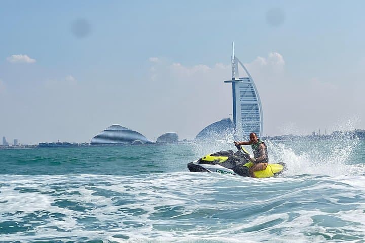 Dubai Marina Jetski Tour: 60-Min Guided Ride to JBR, Bluewaters & Royal Atlantis photo 2