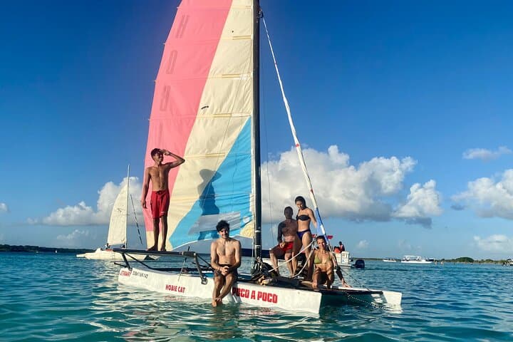 Hobie Cat Sailing on Bacalar's Lagoon of Seven Colors photo 4