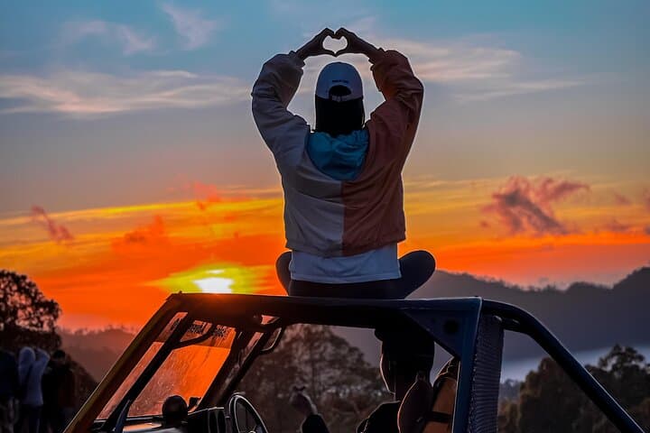 Mount Batur Sunrise Jeep Tour: Jeep Sunrise Over Black Lava Fields photo 6