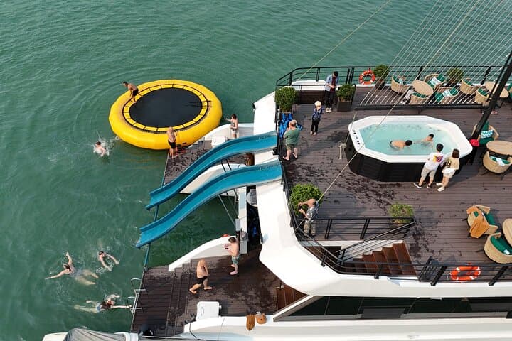 Halong Catamaran Premium Day Cruise with Jacuzzi, Kayaking & Cooking Demo photo 2