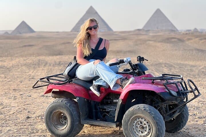Sunset ATV Ride Around the Giza Pyramids: Quad Biking the Sahara Dunes photo 3