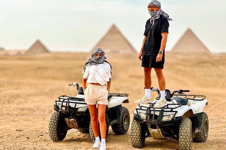 Sunset ATV Ride Around the Giza Pyramids: Quad Biking the Sahara Dunes photo 5