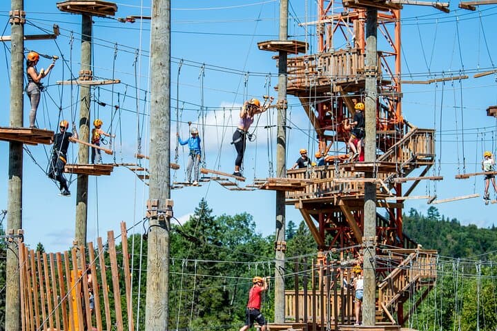 Mont-Catherine Aerial Adventure Course: 4-Level Zipline & Obstacle Park Near Mont-Tremblant