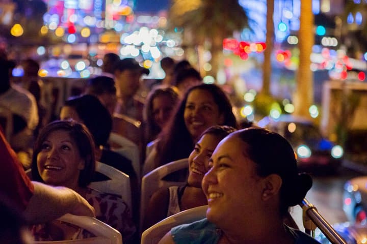 Las Vegas After Dark: Open-Top Bus Night Tour for 21+ with Free Drink photo 2