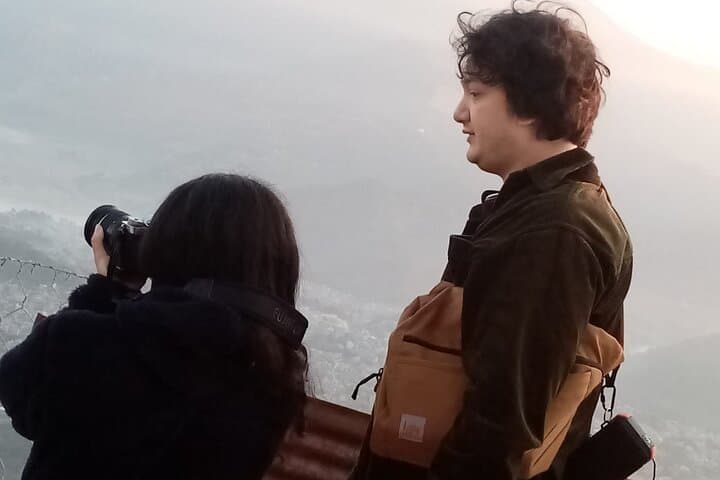 Sunset at World Peace Stupa: Private Pokhara Car Tour & Annapurna Panorama photo 3