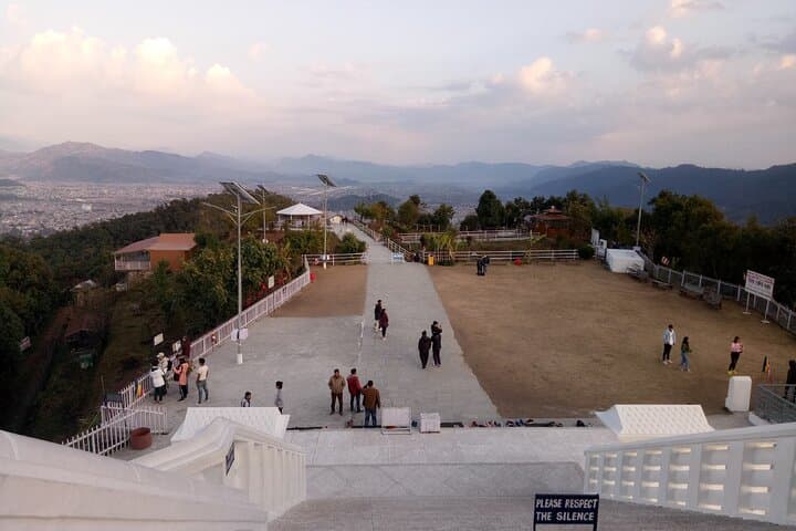 Sunset at World Peace Stupa: Private Pokhara Car Tour & Annapurna Panorama photo 4