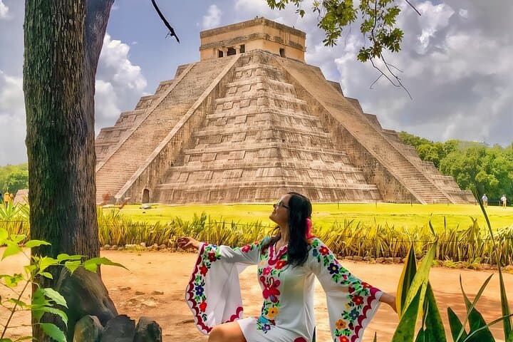Day Trip to Chichén Itzá, Saamal Cenote & Valladolid — From Cancun by Panoramic Bus photo 2