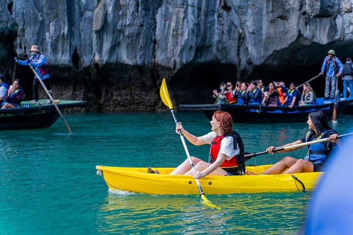 Luxury Ha Long Bay Symphony Day Cruise from Hanoi: Sung Sot Cave, Ti Top Island & Kayaking photo 6