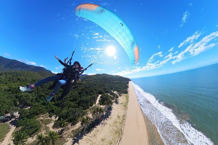 Tandem Paragliding Cairns — Beach Launch Over Reef and Rainforest photo 5