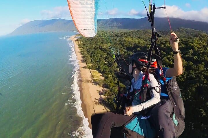 Tandem Paragliding Cairns — Beach Launch Over Reef and Rainforest photo 6