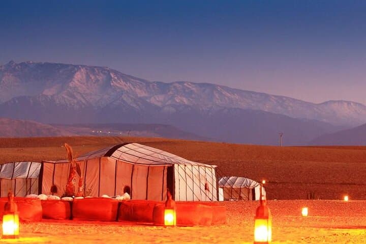 Marrakech to Agafay: Camel Ride, Quad Biking & Desert Dinner Experience