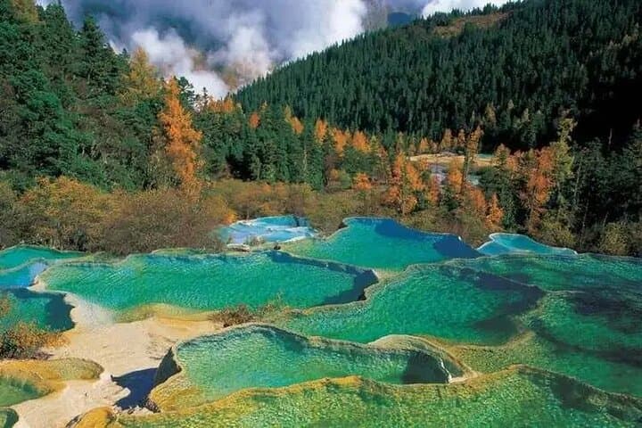 Huanglong National Park Day Trip from Chengdu by Bullet Train