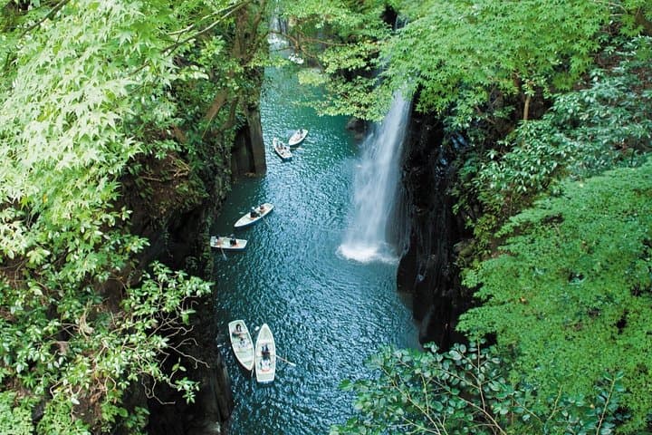 Takachiho Gorge & Mt. Aso Day Trip — Boat Ride, Springs & Volcano Views photo 1