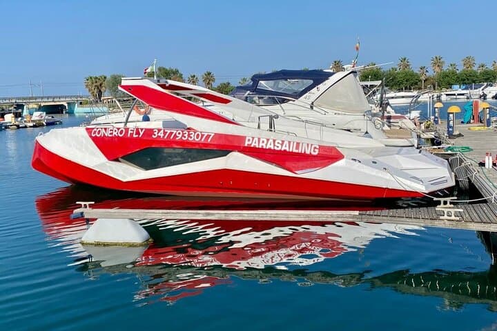 Parasailing Over the Conero Riviera: Ascending Parachute Flight from Numana photo 5