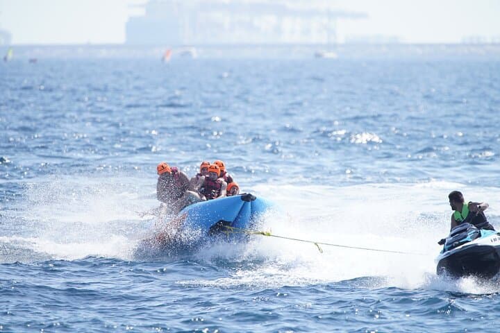 Banana Boat Ride in Barcelona: Fast-Paced Tow Along Barceloneta photo 3
