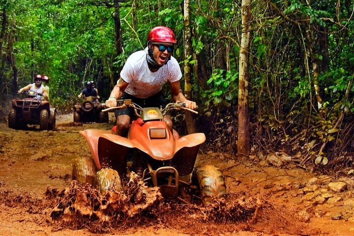 Cancun ATV & Isla Mujeres Catamaran Combo: Jungle Ziplines, Cenotes & Playa Norte photo 3