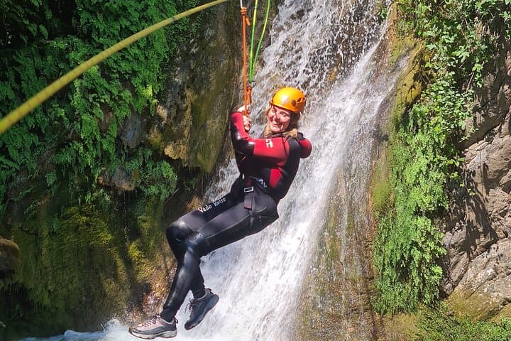 Drenovstica Canyoning Near Budva: Half-Day Jumps and Rappels in a Karst Gorge
