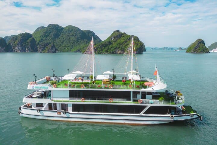 Halong Bay 5-Star Day Cruise from Hanoi — Pool, Kayak, Titov Beach & Buffet photo 2
