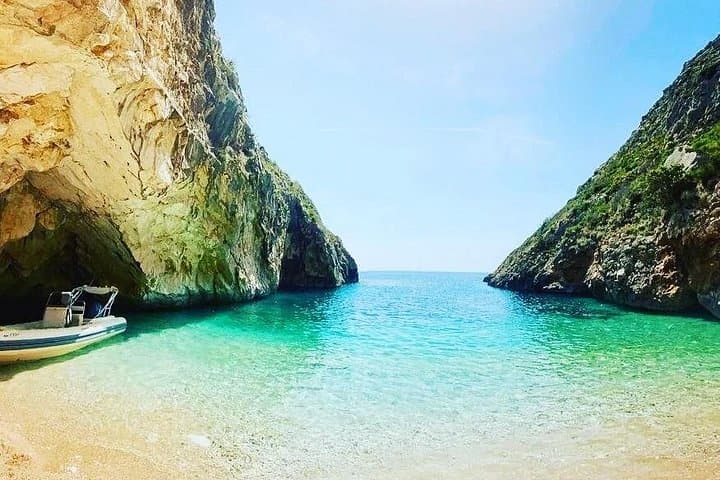 Speedboat to Dafina Bay & Haxhi Ali Cave: Secret Beaches of Karaburun