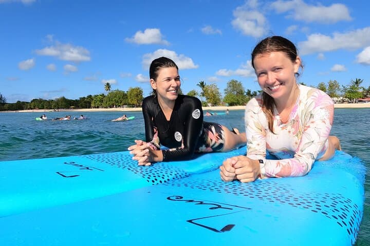 Private Duo Surfing Lesson in Guadeloupe — Learn to Catch Waves on Grande-Terre photo 1