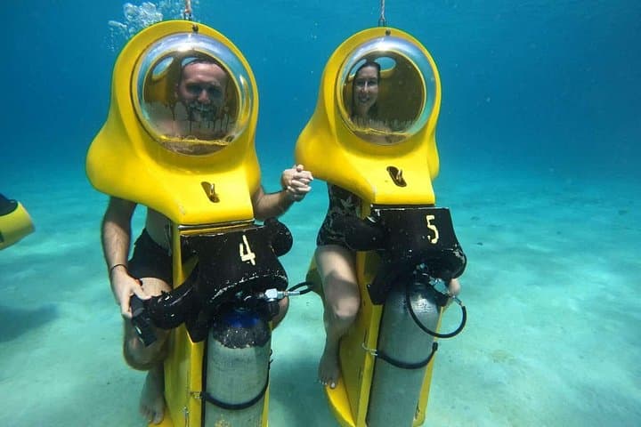 Underwater Helmet Adventure: Private Aquafari Tour from Willemstad, Curaçao photo 2