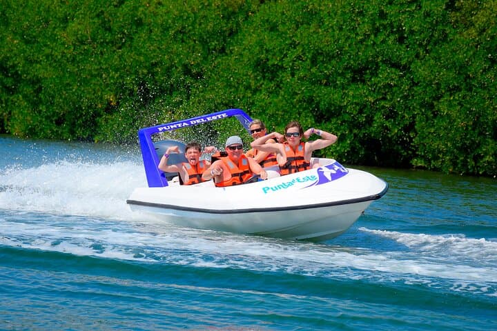 Drive a Speedboat and Snorkel in Nichupté Lagoon, Cancun