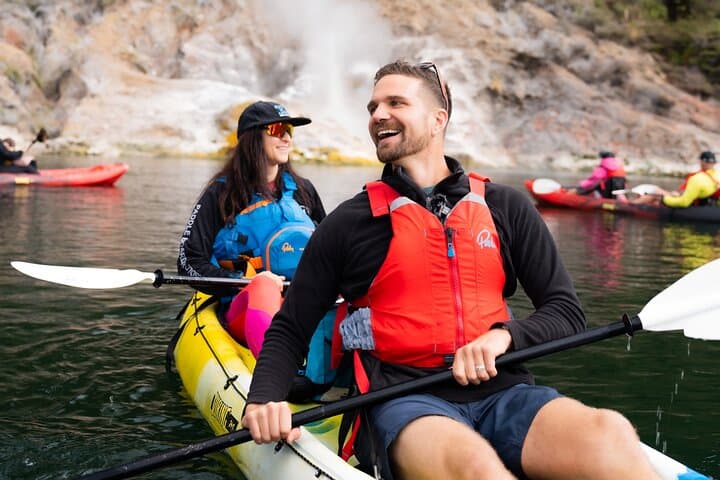 Private Waimangu Steaming Cliffs Kayak Tour on Lake Rotomahana photo 5