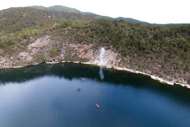 Private Waimangu Steaming Cliffs Kayak Tour on Lake Rotomahana photo 6