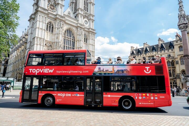 24-Hour London Hop-On Hop-Off Bus Tour with Thames River Cruise & Guided Walks
