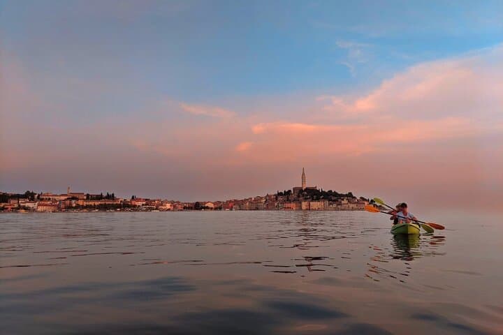 Sunset Kayaking in Rovinj: Paddle Past Sveta Katarina and St. Euphemia photo 2