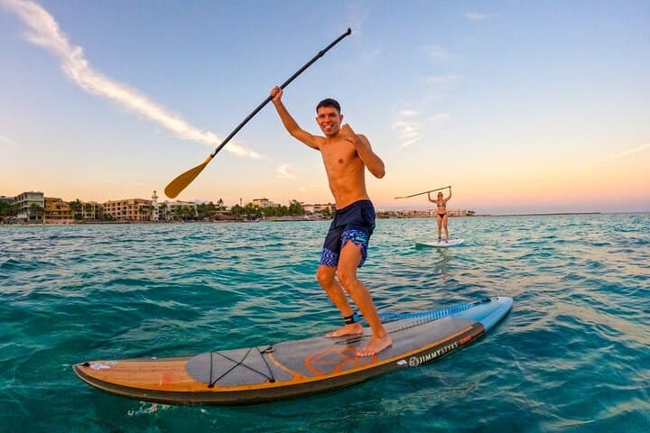 Sunset Paddleboard in Playa del Carmen: Guided SUP Session on the Caribbean Sea photo 5