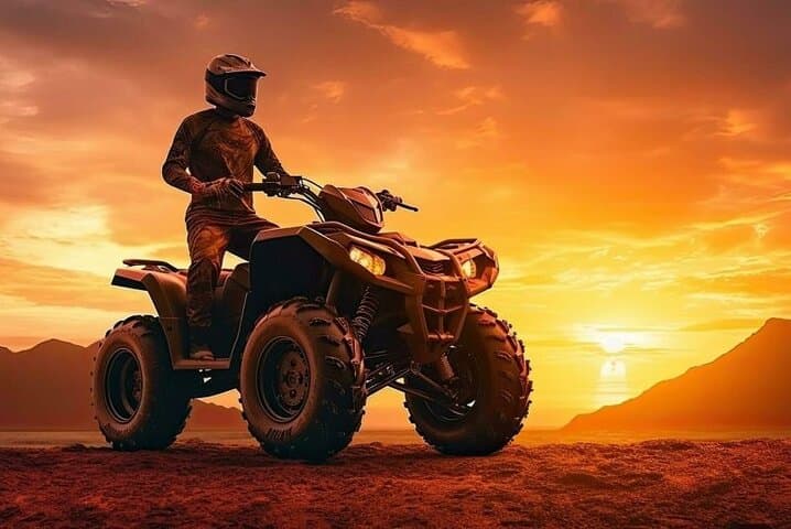 Agafay Desert Quad Biking Tour from Marrakech — Sunset Ride with Dinner & Live Show