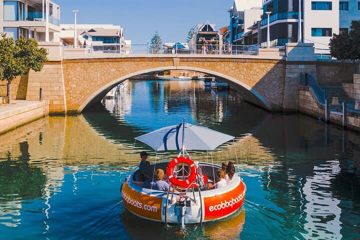 Self-Drive BBQ Donut Boat Hire in Mandurah — 2-Hour Electric Boat for Groups photo 1