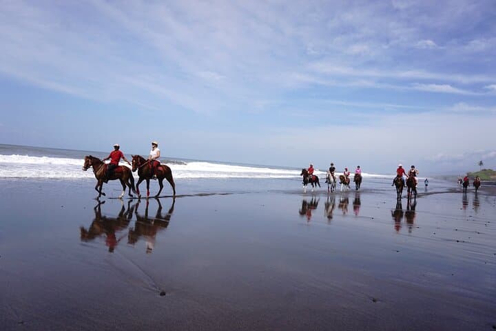 Sunset Horse Ride Across Bali Ricefields to Pig Stone Beach photo 2
