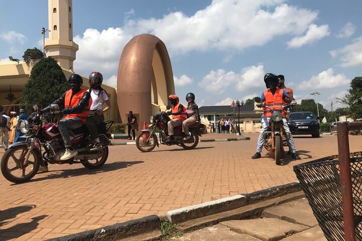 Kampala Motorbike City Tour — Gaddafi Mosque, Owino Market & Independence Monument