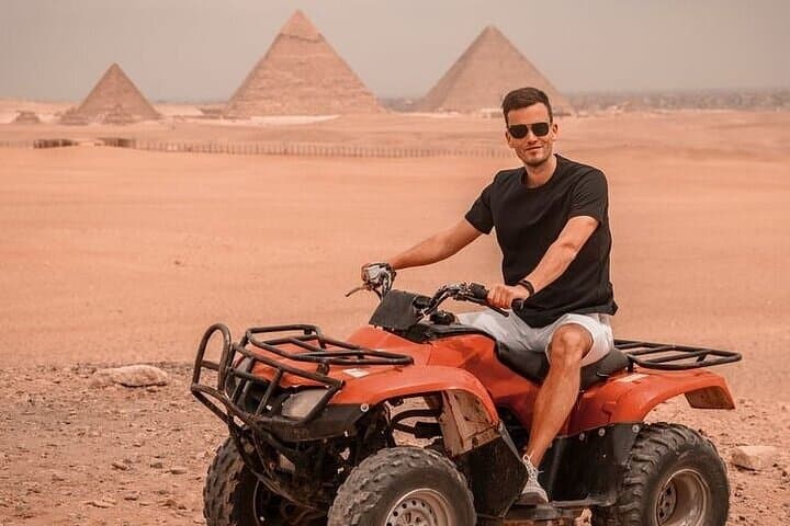 ATV Quad Bike Tour Around the Giza Pyramids — Desert Ride Near Cairo