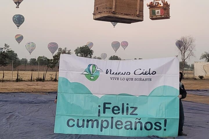 Sunrise Hot-Air Balloon Over Teotihuacan with Transfer & Cave Breakfast photo 3