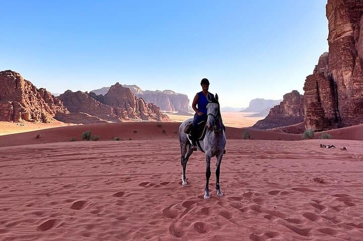 Wadi Rum Horseback Ride: 2-Hour Desert Tour to Lawrence's Sites & Red Sand Dune photo 3