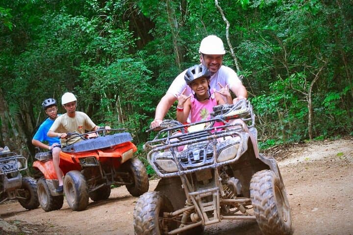 Jungle Thrills: ATV, Zipline & Cenote Adventure Near Tulum
